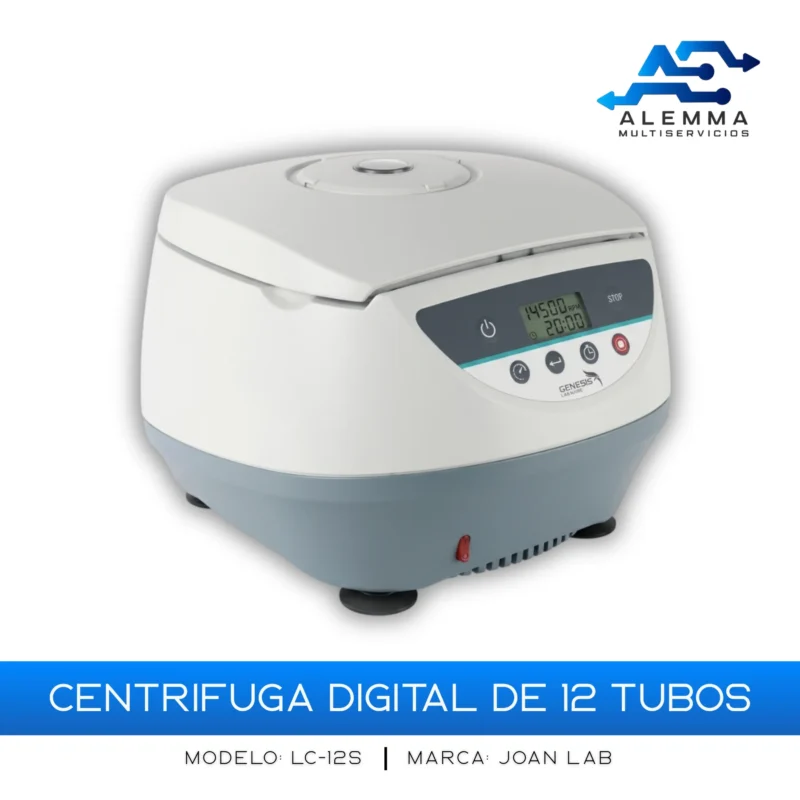 CENTRÍFUGA DIGITAL DE 12 TUBOS