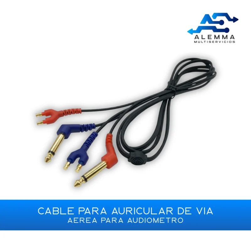 CABLE PARA AURICULAR DE VÍA AÉREA PARA AUDIÓMETRO