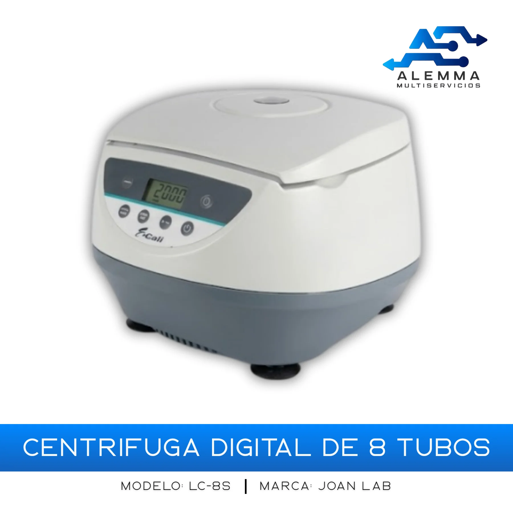 CENTRÍFUGA DIGITAL DE 8 TUBOS